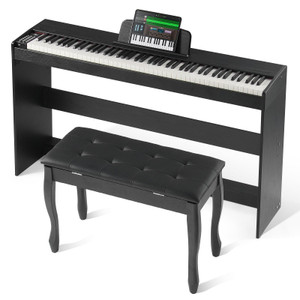 VEVOR Weighted Digital Piano, 88 Key Fully Weighted Keys, Dual Keyboard & Speakers Simple Cabinet B E415-YTSZCGQ88JXT74IECV1 VEVOR Weighted Digital Piano, 88 Key Fully Weighted Keys, Dual Keyboard & Speakers Simple Cabinet B E415-YTSZCGQ88JXT74IECV1