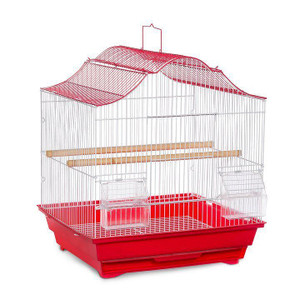 Prevue pet Soho Crown Top Roof Red White N274-PV01SP41613RW Prevue pet Soho Crown Top Roof Red White N274-PV01SP41613RW