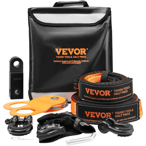 VEVOR Off-Road Recovery Kit, 3" x 30', Heavy Duty Winch Recovery Kit with 30000 lbs Tow Straps, 440 E415-JPJYGJB8J000SBO12V0 VEVOR Off-Road Recovery Kit, 3" x 30', Heavy Duty Winch Recovery Kit with 30000 lbs Tow Straps, 440 E415-JPJYGJB8J000SBO12V0