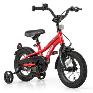 12 Inch Kids Bike Adjustable Bicycle with Reflectors and Bell for 3-4 Years Old - Color: Red - Size D681-TS10243RE-12 12 Inch Kids Bike Adjustable Bicycle with Reflectors and Bell for 3-4 Years Old - Color: Red - Size D681-TS10243RE-12