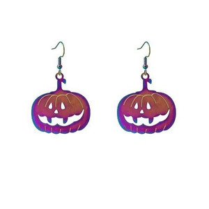 Halloween Jewelry Popular Cool and Funny Colorful Gradient Earrings - Pumpkin A392-fear8421 Halloween Jewelry Popular Cool and Funny Colorful Gradient Earrings - Pumpkin A392-fear8421