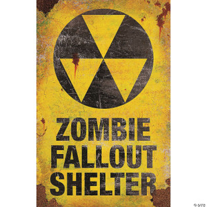 Zombie fallout shelter sign M680-SS71906