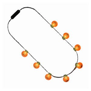 Halloween LED Light-Up Medium Size Pumpkin Necklace A706-HLLUSPNMS Halloween LED Light-Up Medium Size Pumpkin Necklace A706-HLLUSPNMS