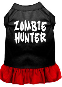 Zombie Hunter Screen Print Dress Black with Red XL S528-57-54 XLBKRD Zombie Hunter Screen Print Dress Black with Red XL S528-57-54 XLBKRD