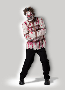In Character Adult Male Circus Clown Psycho Costume Large N274-FC01031022 In Character Adult Male Circus Clown Psycho Costume Large N274-FC01031022