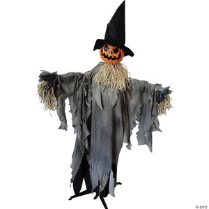 72inch Animated Scarecrow Pumpkin with Hat Halloween Decoration N274-MR01SS61948 72inch Animated Scarecrow Pumpkin with Hat Halloween Decoration N274-MR01SS61948