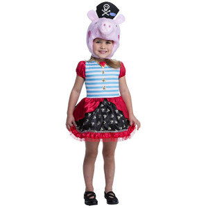 Peppa Pig Pirate Costume For Toodlers 3T 4T N274-FC01045344 Peppa Pig Pirate Costume For Toodlers 3T 4T N274-FC01045344