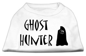 Ghost Hunter Screen Print Shirt White with Black Lettering XS S528-51-13-03 XSWT Ghost Hunter Screen Print Shirt White with Black Lettering XS S528-51-13-03 XSWT