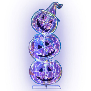 Standing 150 LED Lighted Pumpkin Halloween Decoration with Base B593-CM24774US Standing 150 LED Lighted Pumpkin Halloween Decoration with Base B593-CM24774US