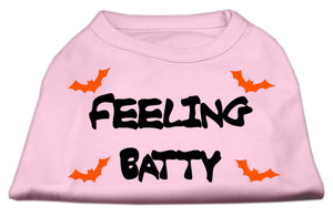 Feeling Batty Screen Print Shirts Pink XS S528-51-13-05 XSLPK Feeling Batty Screen Print Shirts Pink XS S528-51-13-05 XSLPK