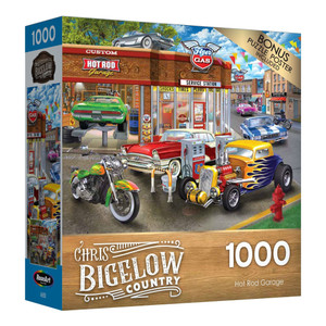 RoseArt Chris Bigelow Jigsaw Puzzle 1000 Pieces 20 X27 Hot Rod Garage Pack of 1 N274-NM01717264_1 RoseArt Chris Bigelow Jigsaw Puzzle 1000 Pieces 20 X27 Hot Rod Garage Pack of 1 N274-NM01717264_1