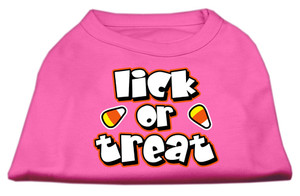 Lick Or Treat Screen Print Shirts Bright Pink S S528-51-13-01 SMBPK Lick Or Treat Screen Print Shirts Bright Pink S S528-51-13-01 SMBPK