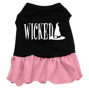 Wicked Screen Print Dress Black with Pink Med S528-57-53 MDBKPK Wicked Screen Print Dress Black with Pink Med S528-57-53 MDBKPK