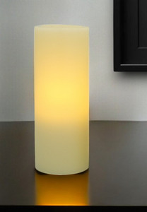 8" Ivory Flameless Pillar Candle N270-485135 8" Ivory Flameless Pillar Candle N270-485135