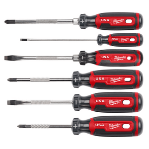 Milwaukee Tool 6PC Cushion Grip Screwdriver Set (USA) T398-MLWMT200-6