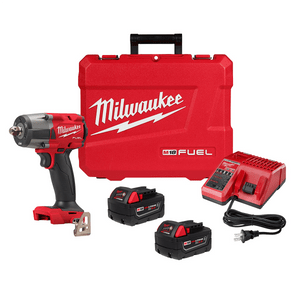 Milwaukee Tool M18 FUEL 1/2 " Mid-Torque Impact Wrench w/ Pin Detent Kit T398-MLW2962P-22R