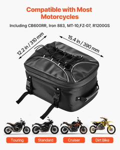 VEVOR Motorcycle Tail Bag Expandable Rear Seat Luggage Storage Backpack 22-34 L E415-CWBBL2234L00QOB5J001V0 VEVOR Motorcycle Tail Bag Expandable Rear Seat Luggage Storage Backpack 22-34 L E415-CWBBL2234L00QOB5J001V0