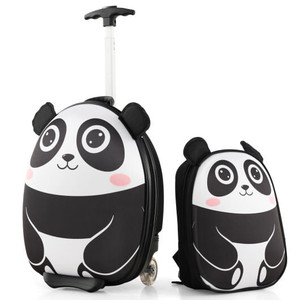 Lightweight and Portable Rolling Suitcase for Children-White - Color: White D681-BN10019WH Lightweight and Portable Rolling Suitcase for Children-White - Color: White D681-BN10019WH
