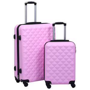Hardcase Trolley Set 2 pcs Pink ABS A949-92429