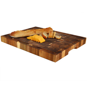 MegaChef 17 x 13 Inch Acacia Wood Butcher Block Carving and Cutting Serving Board with Juice Groove D970-MC-A147 MegaChef 17 x 13 Inch Acacia Wood Butcher Block Carving and Cutting Serving Board with Juice Groove D970-MC-A147