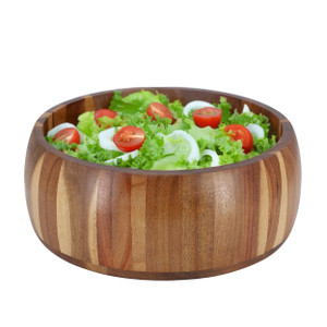 MegaChef 9.75 Inch Acacia Wood Salad Bowl D970-MC-A113 MegaChef 9.75 Inch Acacia Wood Salad Bowl D970-MC-A113