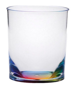 Set of Four Rainbow Geometric Acrylic Stemless Whiskey Glass N270-521157 Set of Four Rainbow Geometric Acrylic Stemless Whiskey Glass N270-521157