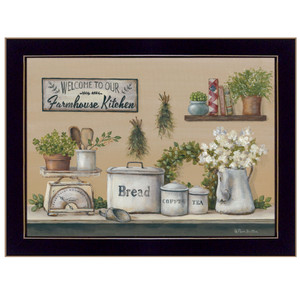 Garden Farmhouse Kitchen Black Framed Print Kitchen Wall Art N270-415863 Garden Farmhouse Kitchen Black Framed Print Kitchen Wall Art N270-415863