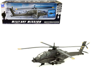 Boeing AH-64 Apache Attack Helicopter Olive Drab "United States Army" "Military Mission" Series 1/5 F977-25523 Boeing AH-64 Apache Attack Helicopter Olive Drab "United States Army" "Military Mission" Series 1/5 F977-25523
