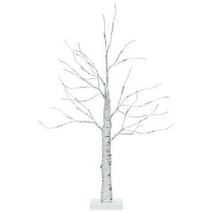 2 Feet Pre-lit White Twig Birch Tree Battery Powered for Christmas Holiday - Color: White - Size: 2 D681-CM23466