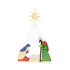 6 Feet Lighted Nativity Scene with 240 LED Lights B593-CM24896US