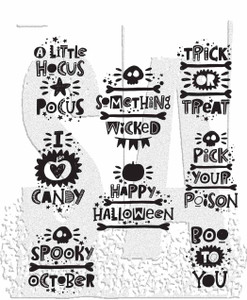 Tim Holtz Cling Stamps 7 X8.5 Halloween Whatnots Pack of 1 N274-NM01714710_1