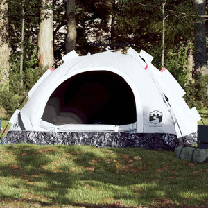  Camping Tent 2-Person White Blackout Fabric Quick Release A949-4004164