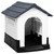  Dog House Grey, White, Black Polypropylene Small Durable A949-152228