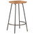 Bar Stool Set of 4 natural wood and black A949-320652
