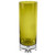 11" Green Crystal Glass Cylinder Table Vase N270-484493