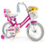 Kids Bike 16 Inch with Training Wheels and 2 Brake System for 4-7 Years Old - Color: Rose Red - Siz D681-TS10239RO-16