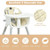 4-in-1 Baby Convertible Toddler Table Chair Set with PU Cushion-Beige - Color: Beige D681-BB5692BE