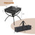 3-in-1 Camping Campfire Grill with Stainless Steel Grills Carrying Bag & Gloves-Silver B593-NP11403