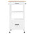  Kitchen Trolley MONZA 18.9"x15.7"x34.8" Solid Wood Pine A949-376084