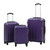 Hardcase Trolley Set 3 pcs Purple ABS A949-91877