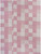 Pink Knitted Cotton Geometric Throw N270-516520