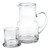 4 X 6 X 7 Clear Glass 2 Pc Glass Bedside Or Desktop Carafe Set  10 Oz N270-375883