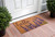 17" X 29" Natural Black and Purple Coir Floral Hello Outdoor Door Mat N270-555300