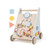 Wooden Baby Walker with Multiple Activities Center for Over 1 Year Old-White - Color: White D681-BC10173WH Wooden Baby Walker with Multiple Activities Center for Over 1 Year Old-White - Color: White D681-BC10173WH