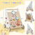 Wooden Baby Walker with Multiple Activities Center for Over 1 Year Old-White - Color: White D681-BC10173WH Wooden Baby Walker with Multiple Activities Center for Over 1 Year Old-White - Color: White D681-BC10173WH