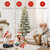 7.5 Feet Pre-Lit Hinged Christmas Tree Snow Flocked with 9 Modes Lights - Color: White - Size: 7.5  D681-CM23512US