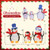 3-Piece 2D Lighted Penguin Family Christmas Decoration with 160 LED Lights D681-CM25128US