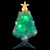 Artificial Pre-lit Christmas Tree White 2 ft Fiber Optic A949-329041