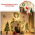 4 Pieces Christmas Decoration Set with Garland Wreath and Entrance Trees B593-CM23599