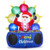 6 Feet Inflatable DJ Santa with Rotating Music Light and Flashing LEDs - Color: Multicolor D681-CM25251US